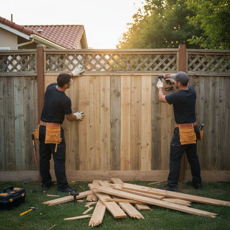 Fence Post Repair